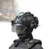 KLYso Tactical Gear Combination, Tactical Fast Helmet, Game Sets with Tactical Headset, with Detachable, Wiht Tactical Headset, Goggles & Flashlight (Color : BKE) view 1