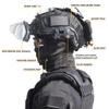 KLYso Tactical Gear Combination, Tactical Fast Helmet, Game Sets with Tactical Headset, with Detachable, Wiht Tactical Headset, Goggles & Flashlight (Color : BKE) view 3