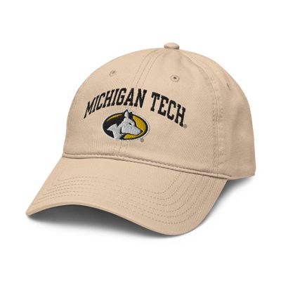 Michigan Tech Huskies Arch Over Officially Licensed Adjustable Baseball Hat