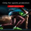 Mcolics Sports Non Slip Compression Knee Leg Long Sleeves (1 Pair) for Men Women, Pant Tights for Basketball Cycling Running (Red, Medium) view 2