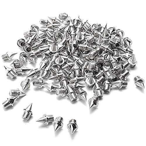 120Pcs Spikes Studs Cone Replacement Shoes Spikes for Sports Running Track Shoes Trainers Screwback 7Mm