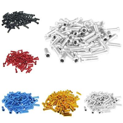 50 Pcs/Lot Bicycle Cable End Caps Aluminum Alloy Brake Shifter Inner Cable Tips Crimps Bicycles Derailleur Shift Wire Ferrules