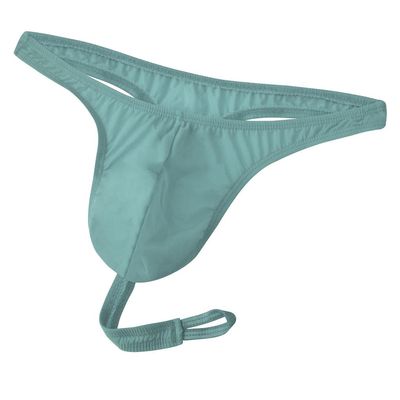 BreakEgg Men's Sexy Seamless Jockstrap G-String Thong Underwear Men Gym Fitness Athletic Supporters (One Size,Light blue)