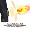 COOLOMG Men Basketball Leggings with Knee Pads Capri Padded Compression Pants White XL view 3