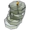 Cabilock Desktop Earring Box Jewelry Organizer Lid Transparent Rotating Jewelry Storage Case for Earrings Necklaces and Trinkets for Home and Bedroom Organization view 1