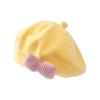 BIBABLYKE Cute Baby Girl Knitted Beret Soft & Comfortable Hat Stylish Infant Girl Beret Hat Perfect for Outdoor Activities Gift view 4