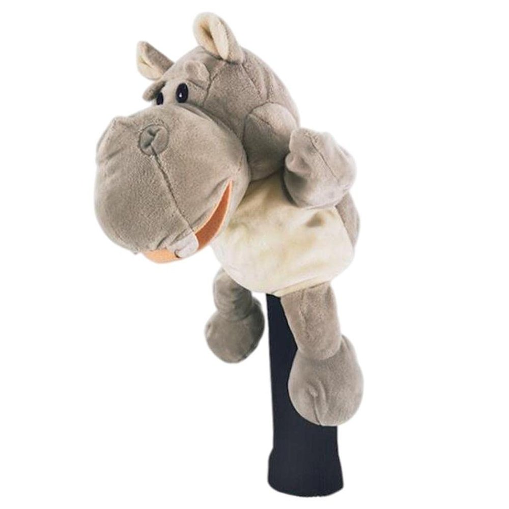 NineFit Basics Plush Golf Driver Headcover Wood Club Head Covers Universal, Hippo