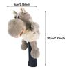 NineFit Basics Plush Golf Driver Headcover Wood Club Head Covers Universal, Hippo view 2