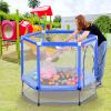 Trampoline, Portable Foldable Trampoline in-Home Mini Rebounder with Adjustable Handle, Exercise Trampoline for Adults, 40" Max Load 330lbs view 2