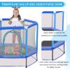 Trampoline, Portable Foldable Trampoline in-Home Mini Rebounder with Adjustable Handle, Exercise Trampoline for Adults, 40" Max Load 330lbs view 3