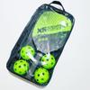 Professional Pickleball Set 2-Player Carbon Fiber Paddle Racquets 4 Ball, Type A Green, 42x23x7cm view 2