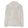 Women Faux Fur Coat Button Down Shirts Cropped Sherpa Jacket Notch Lapel Warm Thicken Open Front Outerwear Short Coats view 4