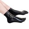 ABWL Fashion Latex Socks with Toes,Natural Rubber Short Socks,Latex Stockings Cosplay Costumes Party Clubwear L view 2
