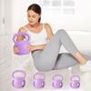 15 lb Kettlebell Weight with Three-handles for Weightlifting, Conditioning and Core Training for Women Men Home Gym [Purple] view 1