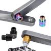 1 Pair Left Right Bike Pedal Extender Pedal Spacers Adapter, Black 16mm view 2