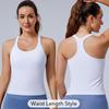 Evercute Women's 1/2/3 Pack Ribbed Workout Tank Tops with Built in Bra Racerback Seamless Crop Tank Tops Camisole Sport Tanks view 2