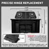 Aussio (2 Pack) Coolers Hinge for Igloo 25, 52, 72 Qt BMX Coolers Latch Replacement Parts, Cooler Hinges with Screws for Igloo Cooler Replacement Hinges view 2