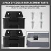 Aussio (2 Pack) Coolers Hinge for Igloo 25, 52, 72 Qt BMX Coolers Latch Replacement Parts, Cooler Hinges with Screws for Igloo Cooler Replacement Hinges view 4