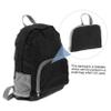 BESPORTBLE Foldable Backpack for Hiking and Camping Lightweight Travel Storage Shoulder Bag Straps Stylish Black Design for Outdoor Adventures view 2