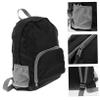 BESPORTBLE Foldable Backpack for Hiking and Camping Lightweight Travel Storage Shoulder Bag Straps Stylish Black Design for Outdoor Adventures view 3