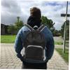 BESPORTBLE Foldable Backpack for Hiking and Camping Lightweight Travel Storage Shoulder Bag Straps Stylish Black Design for Outdoor Adventures view 4