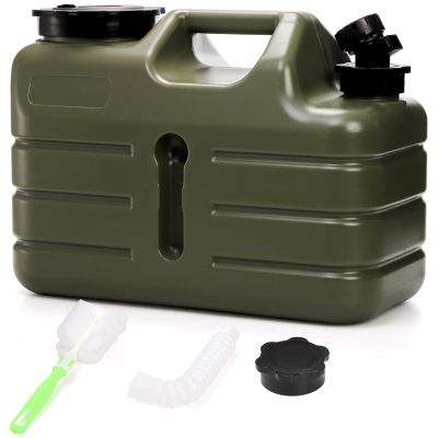Dicunoy Water Container with Spigot, 3 Gallon Camping Water Storage Container, BPA Free Portable Thick Water Dispenser Tank Jug for Vehicle, Car, Outdoor, Hiking, Emergency, Hurricane Supplies