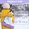 Gemscream Ice Skate Guards Fuzzy Hockey Soakers for Figure Skates Guards for Girls Boys Youth Women Men Adult(M Size,Purple) view 2