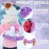 Gemscream Ice Skate Guards Fuzzy Hockey Soakers for Figure Skates Guards for Girls Boys Youth Women Men Adult(M Size,Purple) view 3