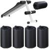 Hollowfly 4 Pcs Foam Foot Pads Foam Roller Pad Replacement for Weight Bench Inversion Table and Gym Exercise Equipments(7 x 3.5 x 0.8 Inches)