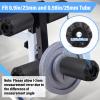 Hollowfly 4 Pcs Foam Foot Pads Foam Roller Pad Replacement for Weight Bench Inversion Table and Gym Exercise Equipments(7 x 3.5 x 0.8 Inches) view 2