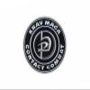 Patchion Krav MAGA - Contact Combat - White Hook and Loop - Embroidered Patch/Badge/Emblem view 1