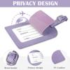 COSHAYSOO Purple Passport Cover and Initial Luggage Tag Set TSA Approved with Preppy Chenille Letter Patch for Women Girl Teens, 2023 Trendy Travel Bag Backpack Suitcase Identifier Essential Gifts (Z) view 3