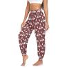 Elk Deer Silhouette Buffalo Plaid Christmas Womens Casual Cozy Yoga Joggers Pants High Waisted Lounge Pants, XL view 1