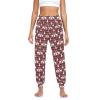Elk Deer Silhouette Buffalo Plaid Christmas Womens Casual Cozy Yoga Joggers Pants High Waisted Lounge Pants, XL view 4