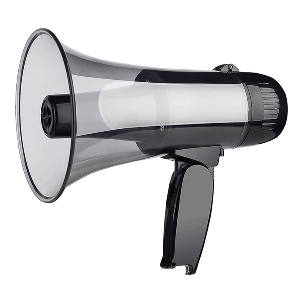 Megaphones Handheld Megaphone 20 Watt with 240 Seconds Recording and USB Bullhorn Speaker with Built-in Siren and Alarm Mode Megaphones Loud Volume