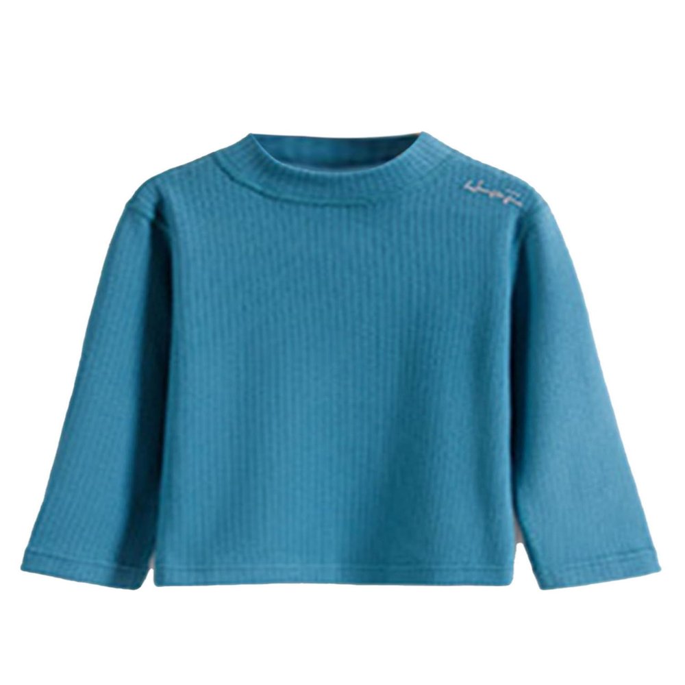 Yhong Kids Boys Girls Turtleneck Thermal Underwear Tops Basic Solid Color Long Sleeves Cotton T-Shirts Undershirts Peacock Green B 3-4 Years