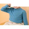 Yhong Kids Boys Girls Turtleneck Thermal Underwear Tops Basic Solid Color Long Sleeves Cotton T-Shirts Undershirts Peacock Green B 3-4 Years view 2