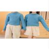 Yhong Kids Boys Girls Turtleneck Thermal Underwear Tops Basic Solid Color Long Sleeves Cotton T-Shirts Undershirts Peacock Green B 3-4 Years view 3