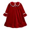 Christmas Fashion Velvet ightgown Dress for Toddler Girls Princess Casual Dress Lace Long Sleeve (C, 2-3 Years) view 1
