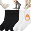 INXKED 5Pairs Winter Thermal Socks, Womens Super Thick Wool Socks, Warm Breathable Crew Boots Socks (02,M) view 1