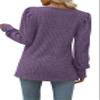 WIHOLL Long Sleeve Tops for Women Fashion Outfits 2026 Sweaters for Women Purple S view 4