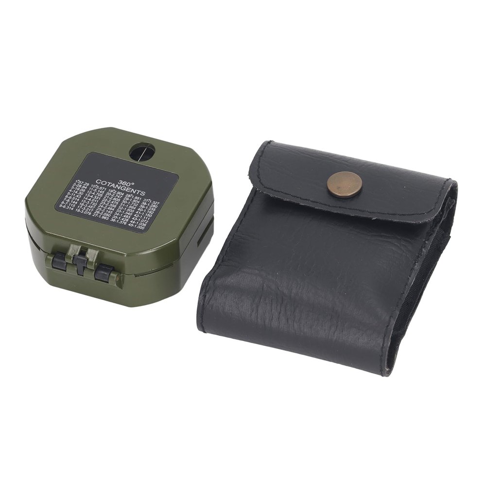 Multifunctional Military Sighting Navigation Compass with Inclinometer,High Accuracy Pointer Navigation Compass, Pouch for Camping, Hiking,Outdoor Adventure