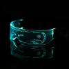 CONPCONP Futuristic Glasses Cyber Glasses - LED Luminous, 7 Colors, Future Glasses Outfit Accessories for Women Men - Christmas Halloween Party Club view 3