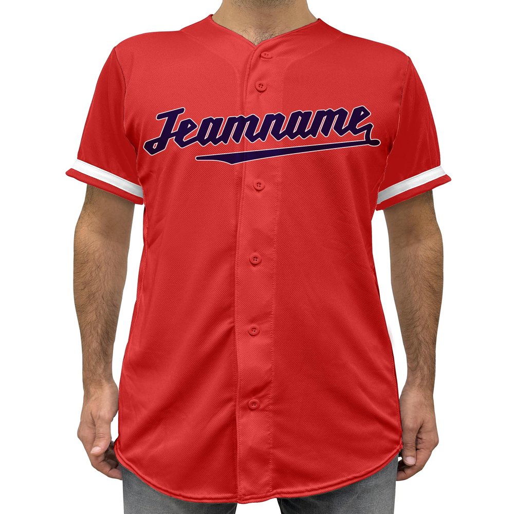 Custom Baseball Jersey with Name Number Team Personalized Baseball Shirts for Youth Design 09