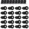 Juexica Running Bib Clips Race Number Buckle Fixing System Triathlon Race Bib Holder Marathon Fastener Holder for Field Event(Black)