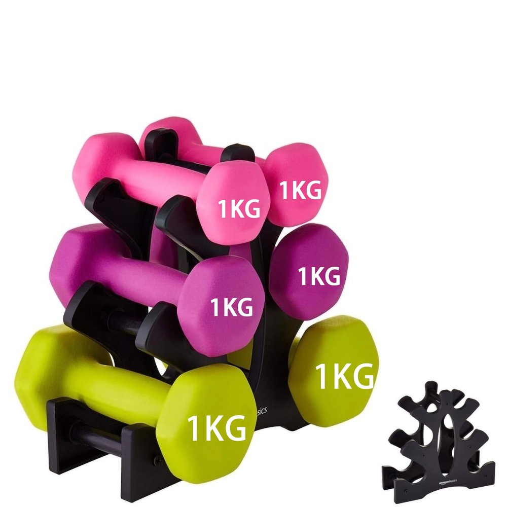 Dumbbell RackWithout Weight, 3 Tier 23x22.5x8.5cm Dumbbell Rack PP Triangular Rack Stand Multilevel Weight Holder Storage Accessories for Home Gym Exercise