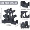 Dumbbell RackWithout Weight, 3 Tier 23x22.5x8.5cm Dumbbell Rack PP Triangular Rack Stand Multilevel Weight Holder Storage Accessories for Home Gym Exercise view 2