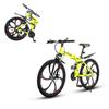 Omelaza 26 ich Folding Mountain Bike, 21 Speed High Carbon Steel Mountain Bike for Adults with 28 Inches Durable Tires, Front Suspension Folding Bicycle for Women and Man view 1