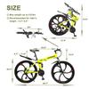 Omelaza 26 ich Folding Mountain Bike, 21 Speed High Carbon Steel Mountain Bike for Adults with 28 Inches Durable Tires, Front Suspension Folding Bicycle for Women and Man view 3