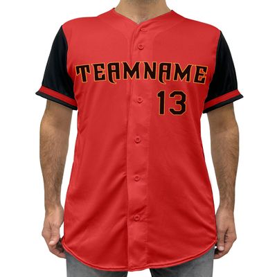 Custom Baseball Jersey with Name Number Team Personalized Baseball Shirts for Adult Design 01